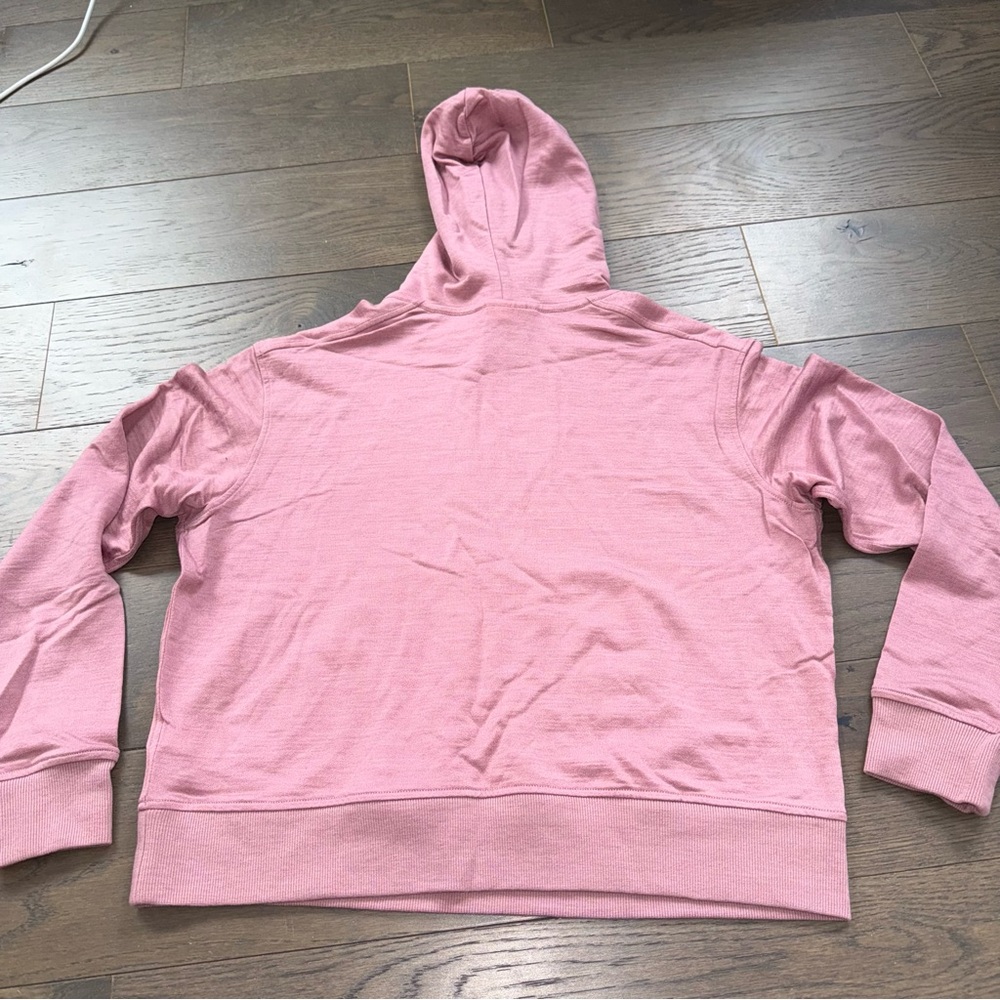 ICEBREAKER 
Merino Crush II Long Sleeve Hoodie - Women's Pink Crystal Sz Lg EUC - Picture 13 of 16